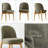 Modern 7-Piece 60-Inch Round Oak Veneer Dining Set With 6 Linen Chairs-231297749