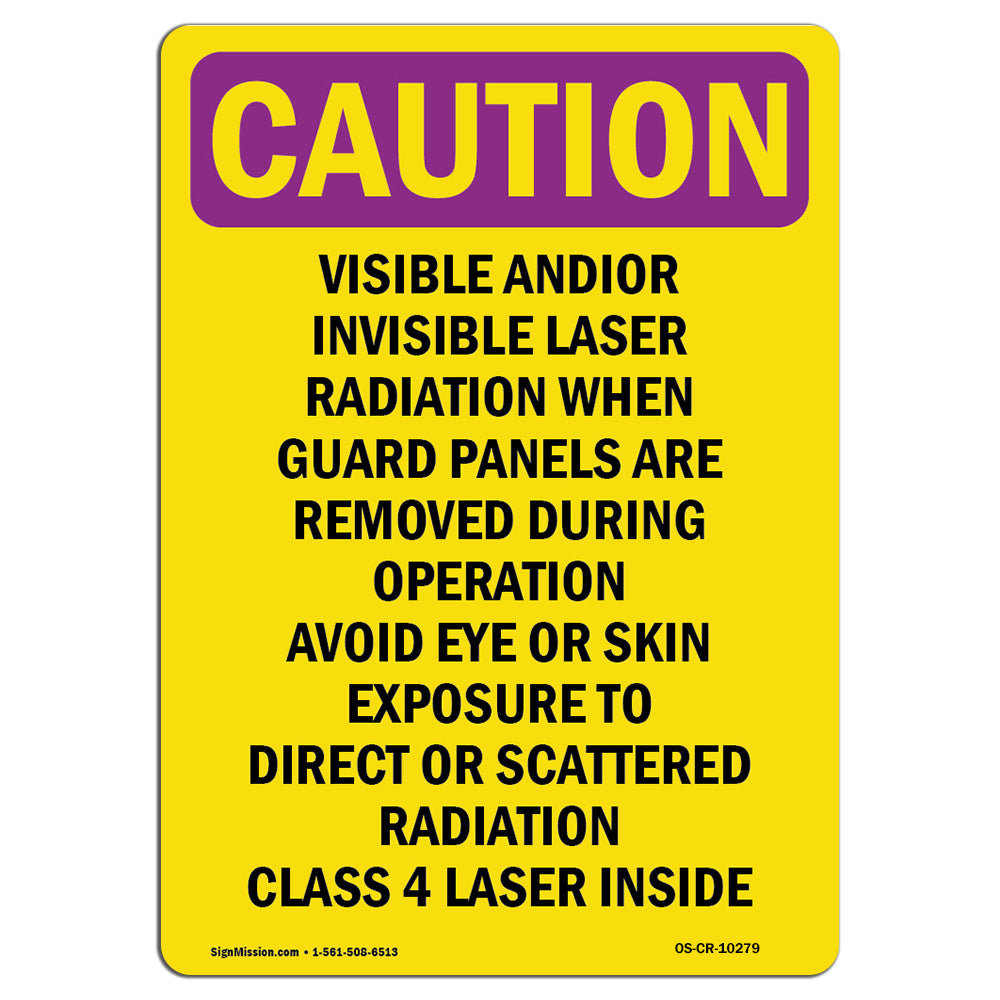 SignMission Visible And Or Invisible Laser Aluminum Sign 12 x 18 | Wayfair