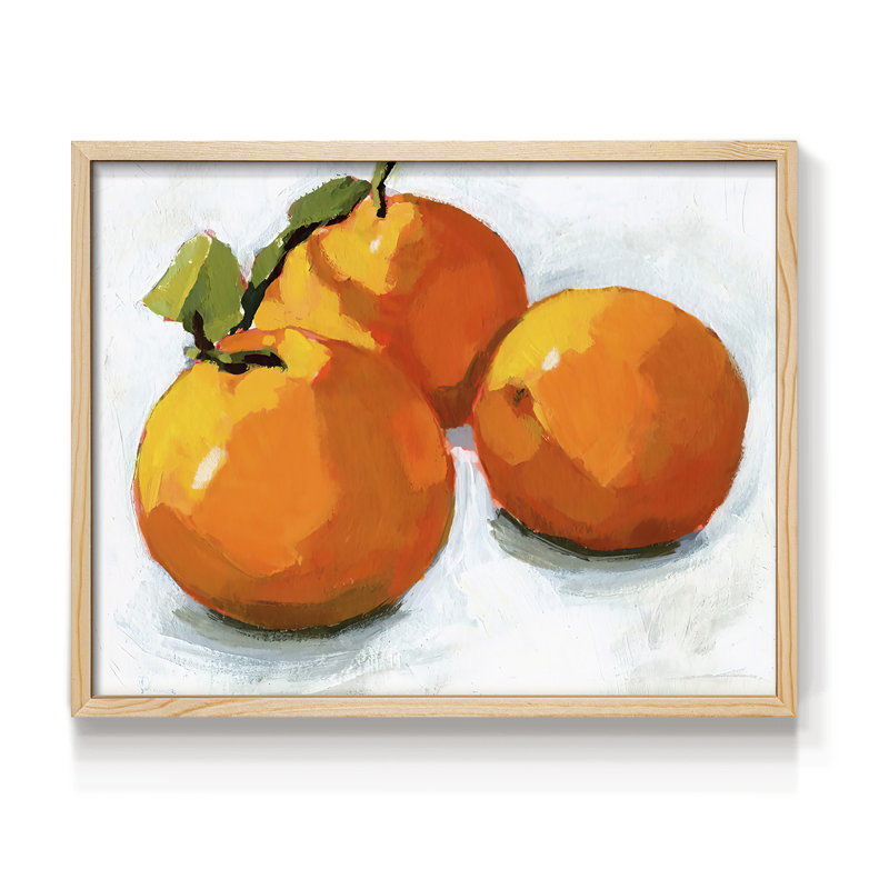 Citrus Grouping I - Reproduction encadrée - Restickable, H 8 po x l 10 po, Naturel