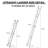 Dowding 4 - Step Aluminum Lightweight Folding Multi-Position Ladder