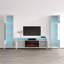 Meuble audio-vidéo flottant blanc Gizeh-1718507885