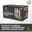 Jumblware 24 Stemless Disposable Plastic Champagne Flutes