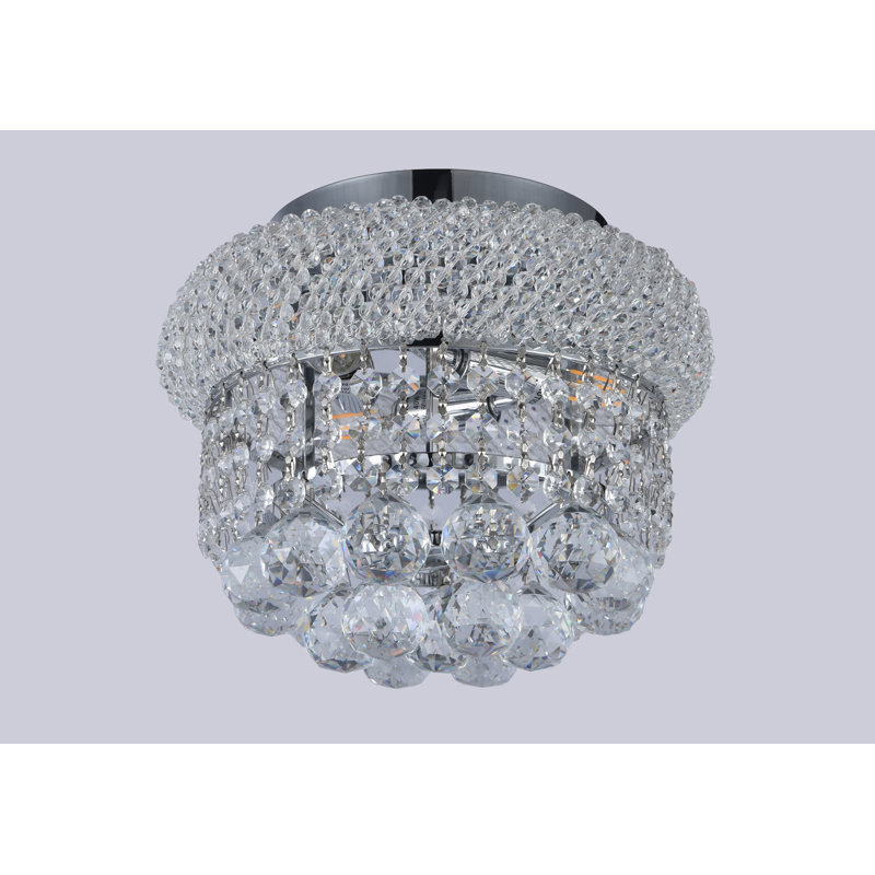 Plafonnier encastré 4 lumières 12 po Primo, Chrome