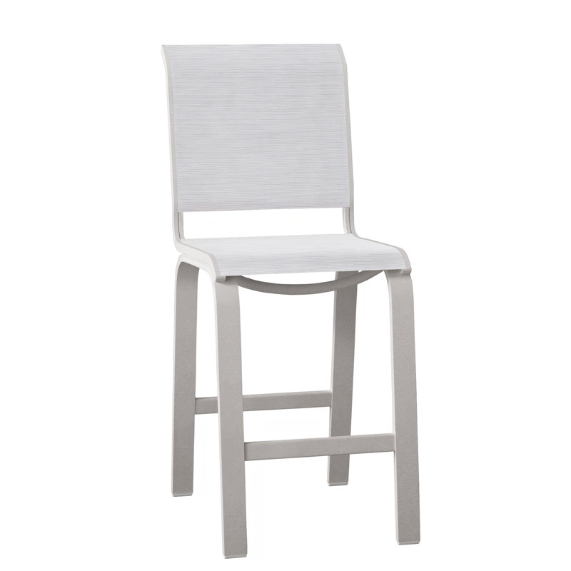 Tabouret de bar 26 po Holna, Gris chaleureux texturé, Abalone
