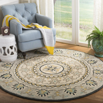 Braley Novelty Hand Tufted Wool And Cotton With Latex Oriental Rug