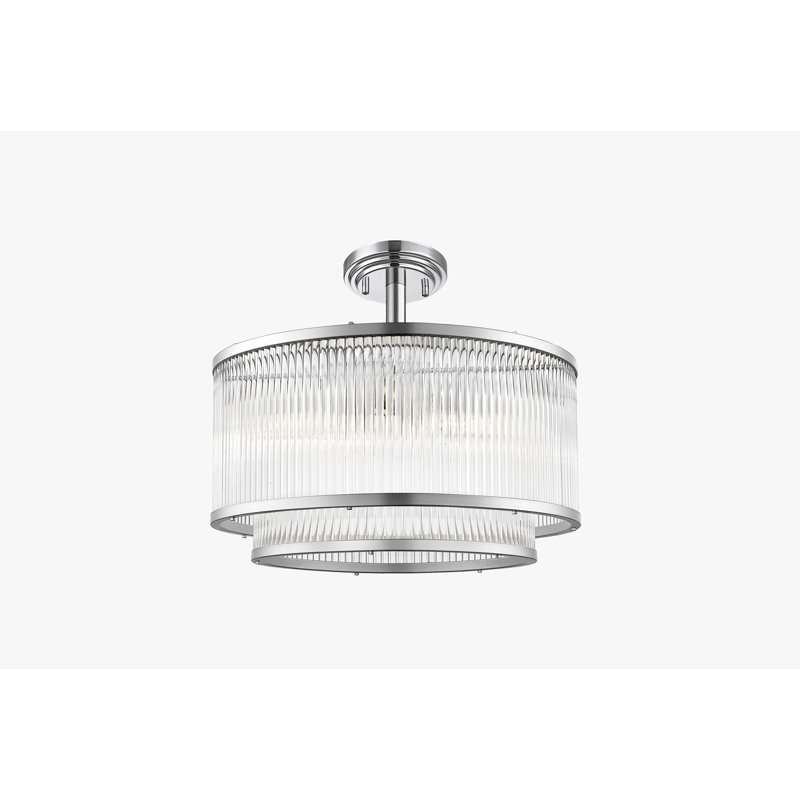 Indelicato Semi Flush Mount, Chrome