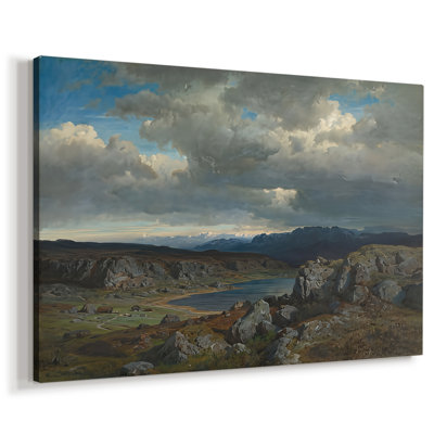 Highland Landscape (Høyfjell)-Hans Gude-Gallery Wrapped Canvas-c. mid-to-late 19th Century