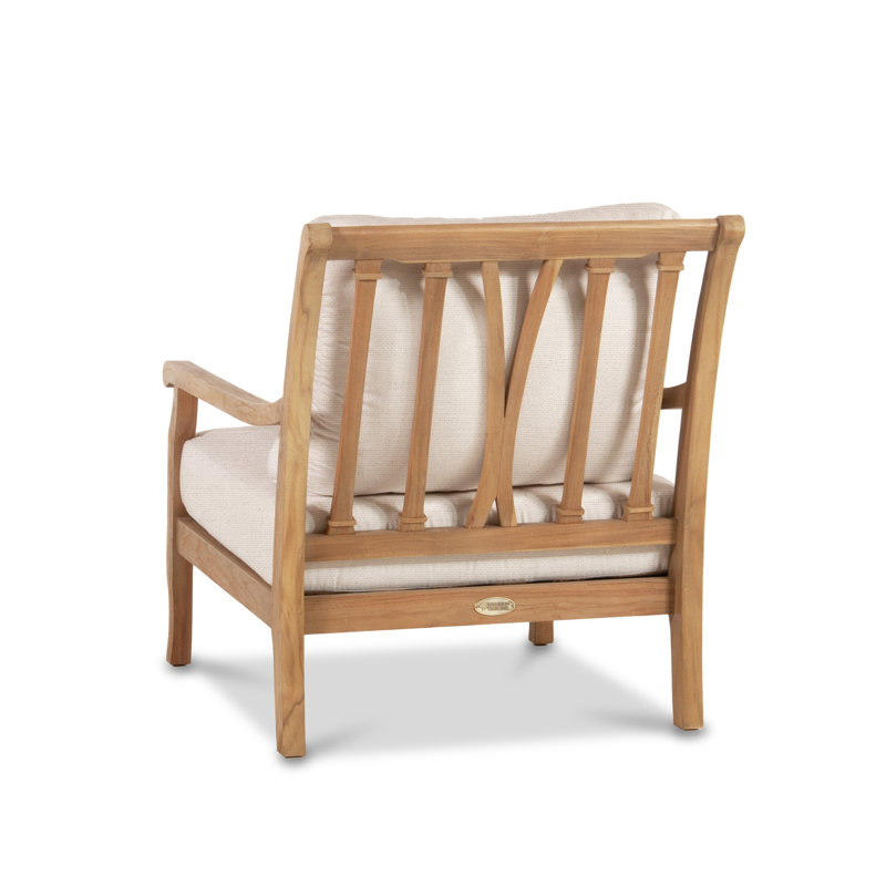 Stockton Outdoor Teak Armchair, Nurture Pebble