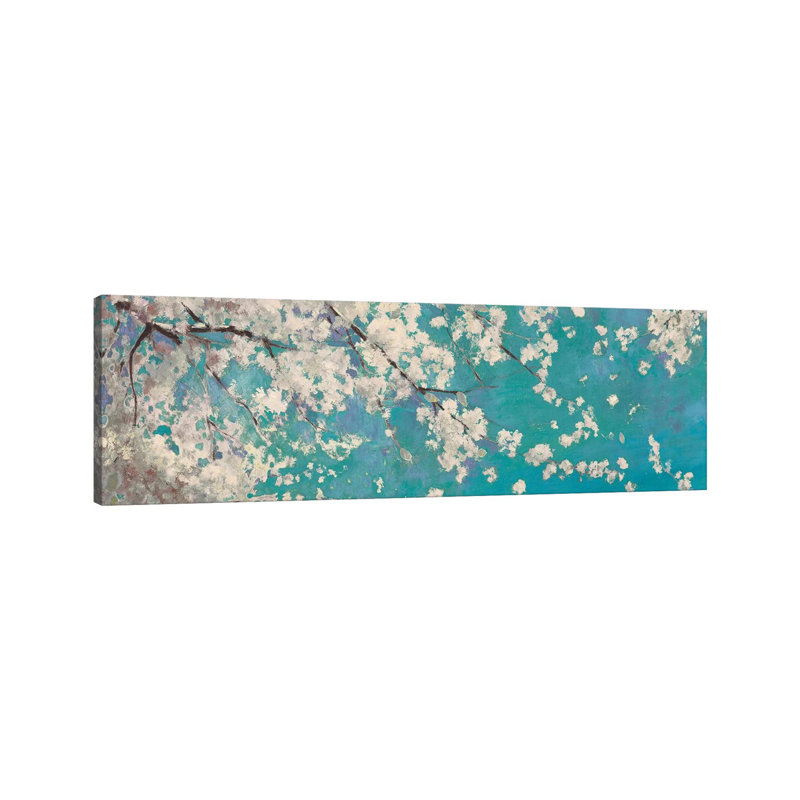 Osaka Blue II by Asia Jensen - Wrapped Canvas Panoramic Painting, 182.88 cm H x 60.96 cm W x 3.175 cm D