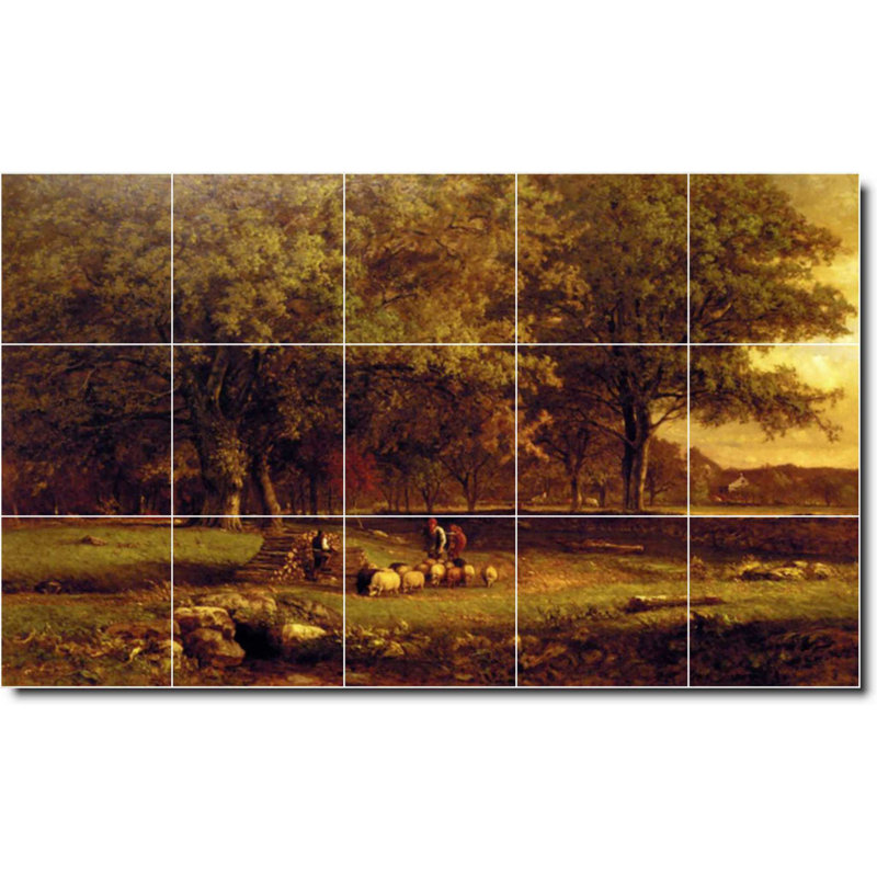 Carreau de peinture murale 40 po x 24 po 8 po x 8 po, Country 04789
