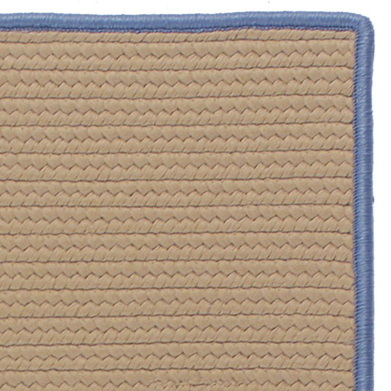 Tapis beige / bleu Moultrie, Rectangle 10 pi x 13 pi