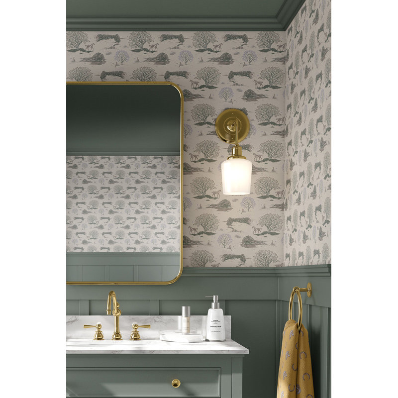 Toile de campagne - Danielle Demers Studio, Beige/vert