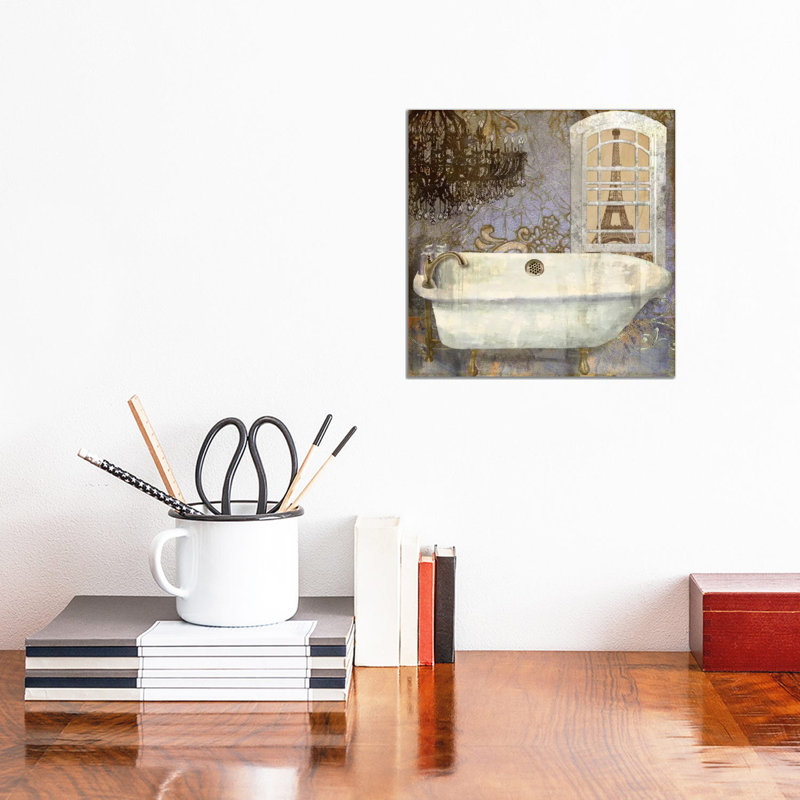 Salle De Bain I by Color Bakery - Wrapped Canvas Painting, 30.48 cm H x 30.48 cm W