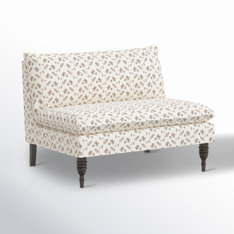 Cecelia 47'' Upholstered Loveseat, Ditsy Floral Natural