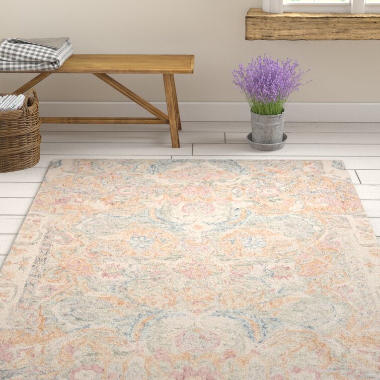 Ophelia & Co. Butters Hand Tufted Wool Floral Rug & Reviews | Wayfair