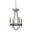 Bailey 4 - Light Candle Style Wagon Wheel Chandelier-28638882-116191742