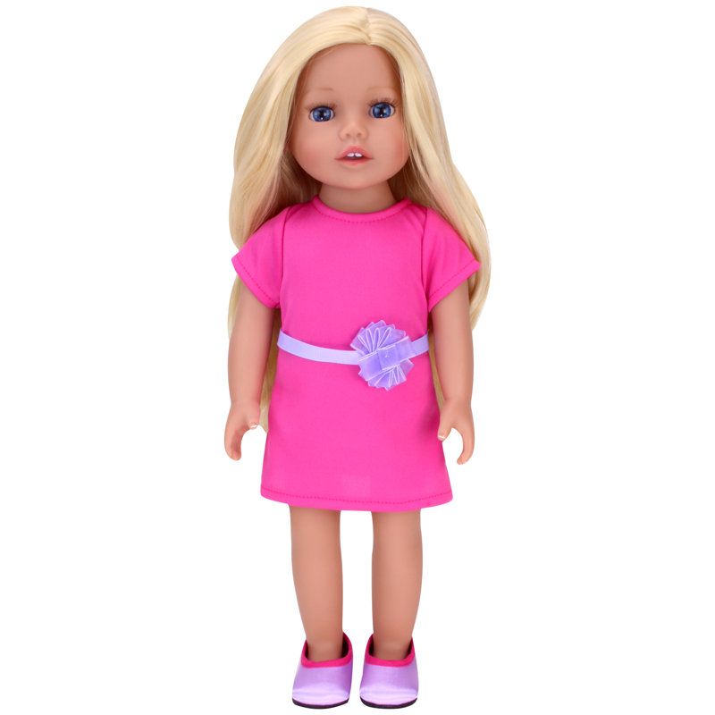 Vinyl Doll in Dress and Satin Shoes