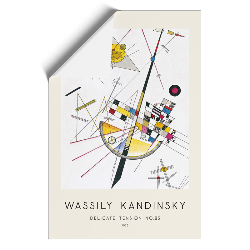 Delicate Tension Print by Wassily Kandinsky - Frameless Print, 59cm H x 42cm W x 0.1cm D