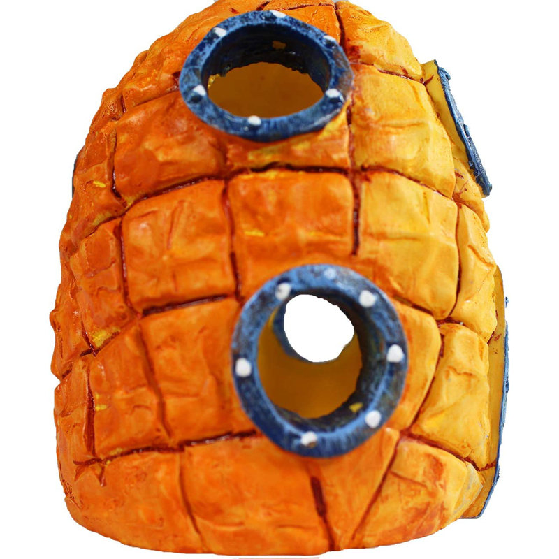 7.25" H SpongeBob SquarePants Pineapple Home Aquarium Accessory