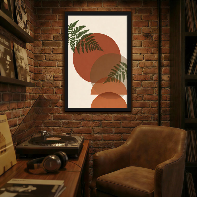 Abstract Abstract Ferns And Earth Tones Pattern
