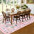 5x7 Washable Floral Area Rug, Non-Slip Low Pile Rug, Stain Resistance Carpet for Living Room, Bedroom, Dining Room, Pink-417552593-417552594
