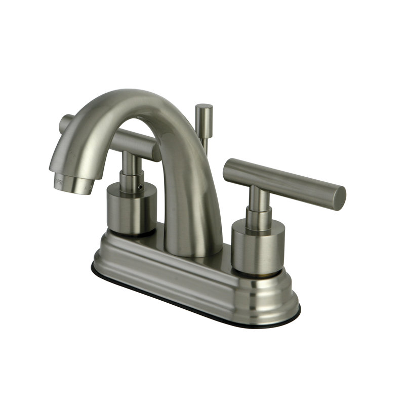 Sydney Centerset Bathroom Faucet with Drain Assembly, Polished Brass