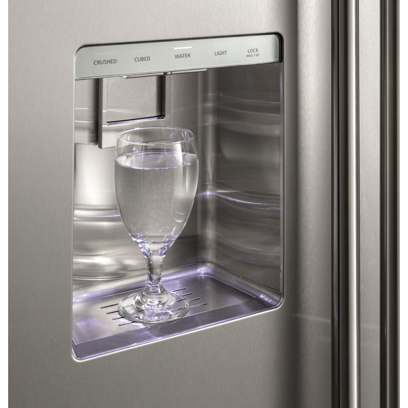 Monogram 36" Built-In Side-By-Side Refrigerator With Dispenser, Minimalist