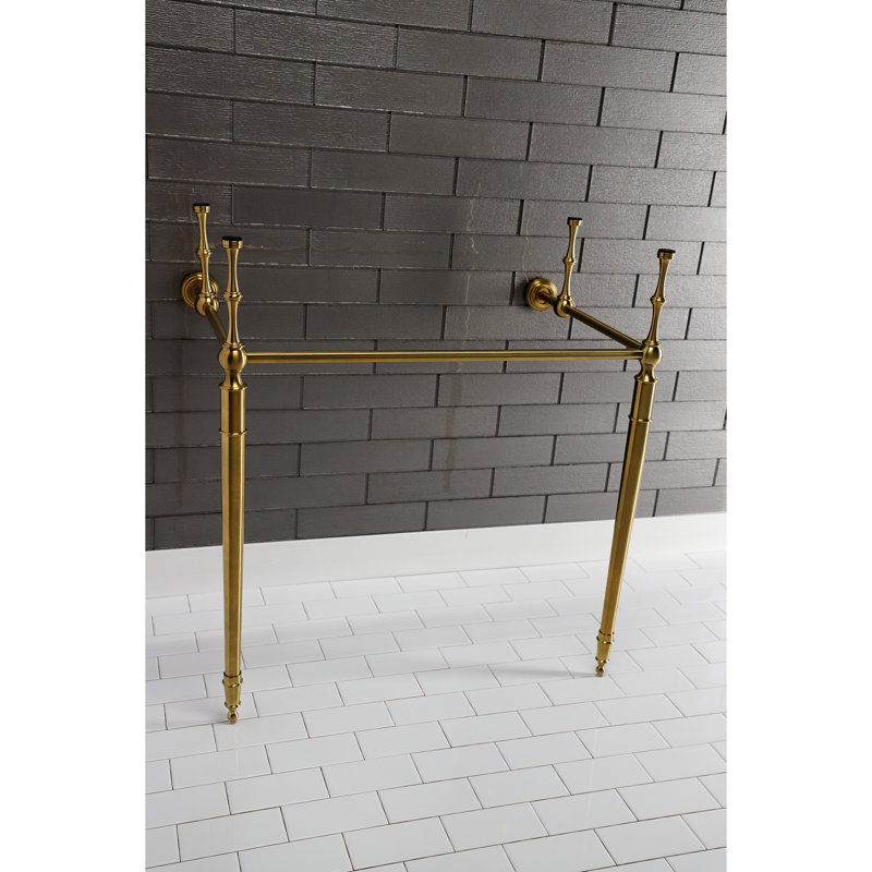Kingston Brass Edwardian Brass Console Sink Legs, Brushed Brass
