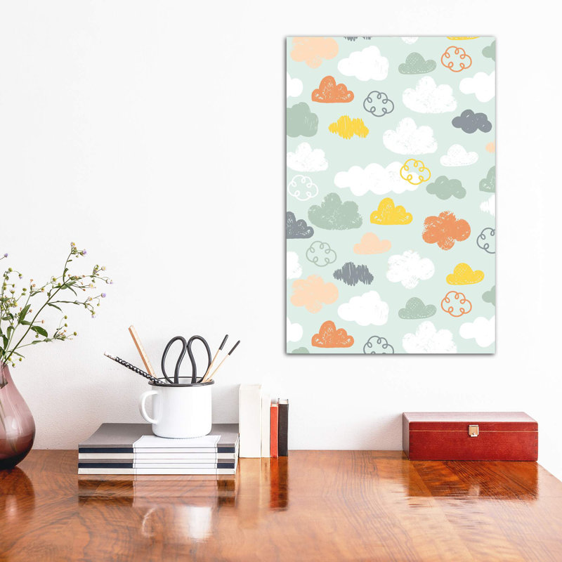 «Baby Adventure Awaits VI» par Caroline Alfreds - impression d'art graphique, H 40 po x l 26 po x P 1,5 po, Toile tendue
