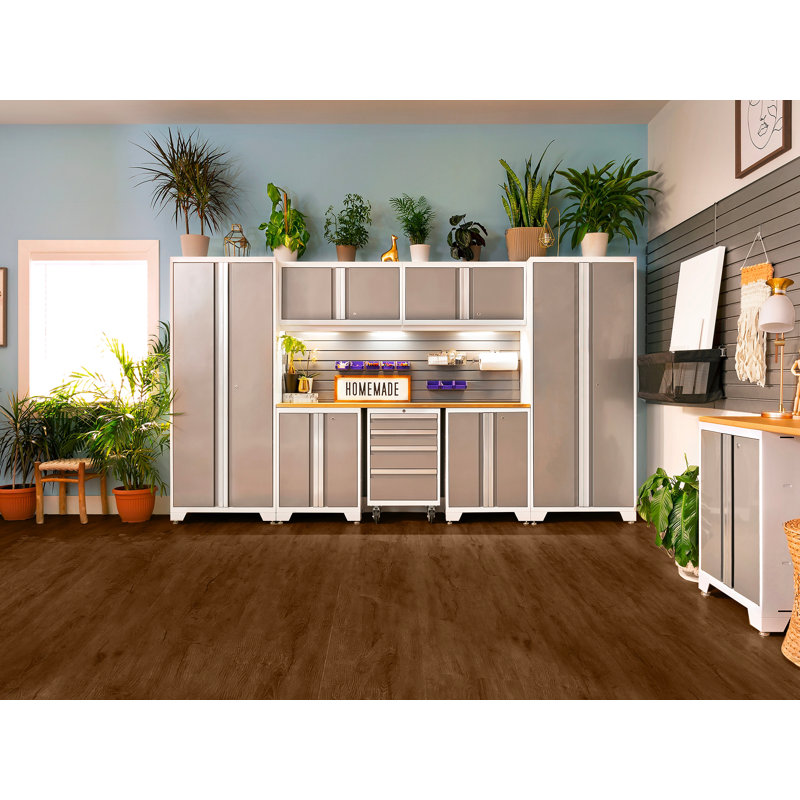 Stone Composite 8.85" W x 46" L x 9.5mm Luxury Vinyl Plank, Forest Oak