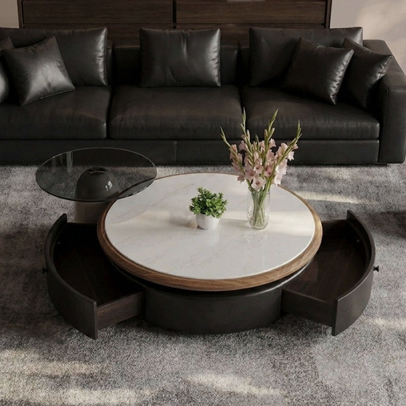 Tempered Glass Top Coffee Table