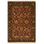 Hand-Knotted High-Quality Red and Black Area Rug