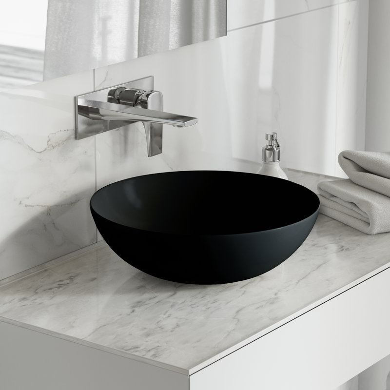 Classe 16 Ceramic Sink, Black