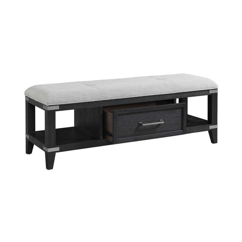 Rabe Polyester Blend Upholstered Storage Bench