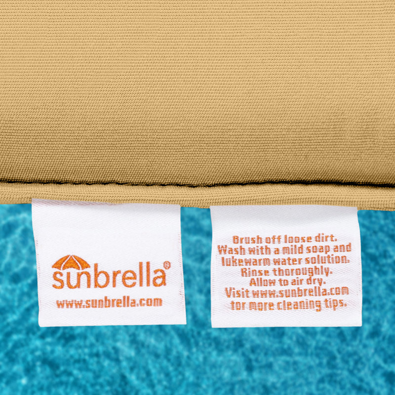 Outdoor Sunbrella® Seat Cushion, Spectrum Denim Sunbrella®, 17" W x 17" D