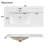 36" Bathroom Vanity With Sink ,Solid Wood Frame