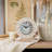 Hand-Carved Wood Table Clock