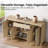Quandro 63" Sideboard Modern Natural Wood Coffee Bar With 4 Doors And Adjustable Shelves For Kitchen