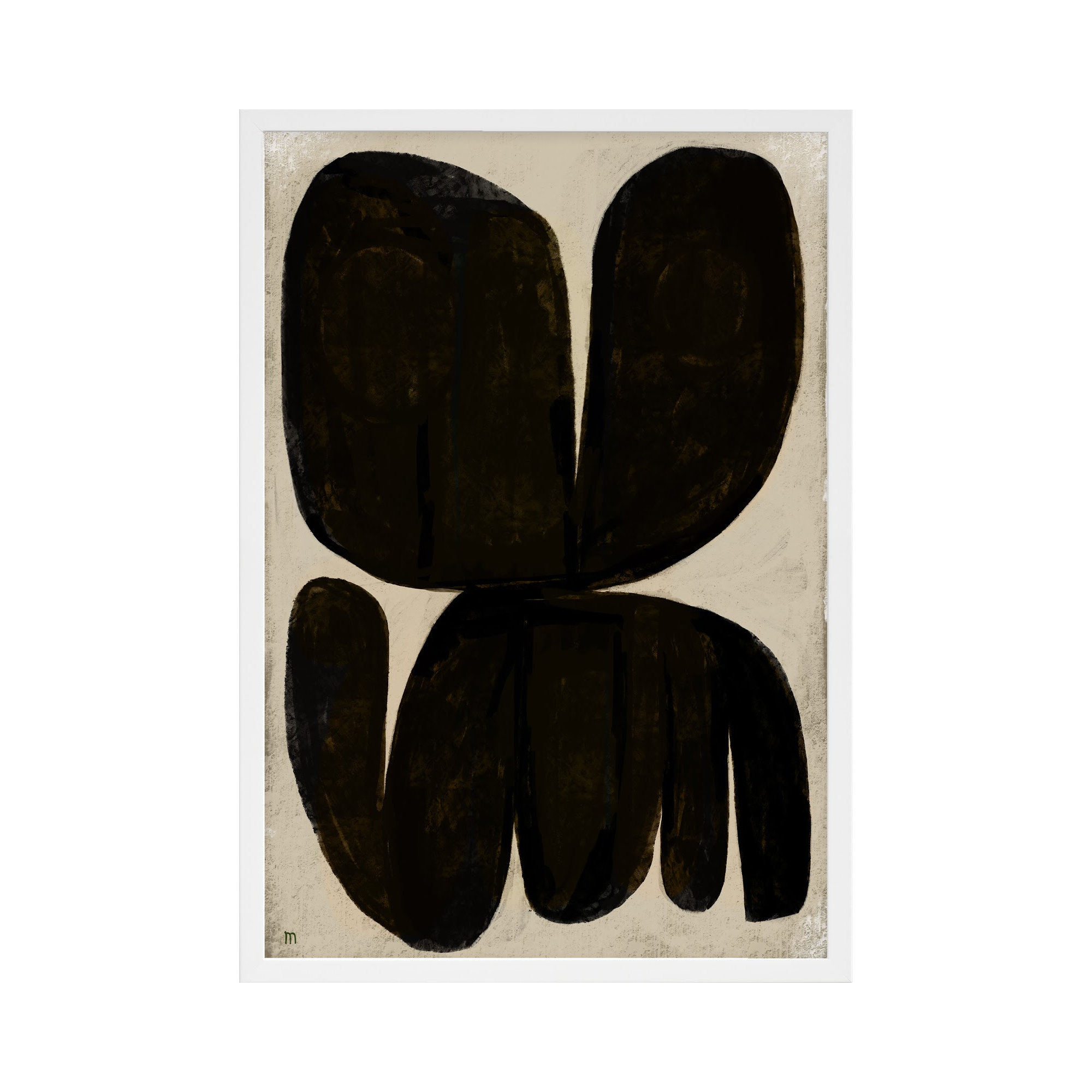 Moth by StudioM, 38" H x 26.5" W x 1.25" D, White