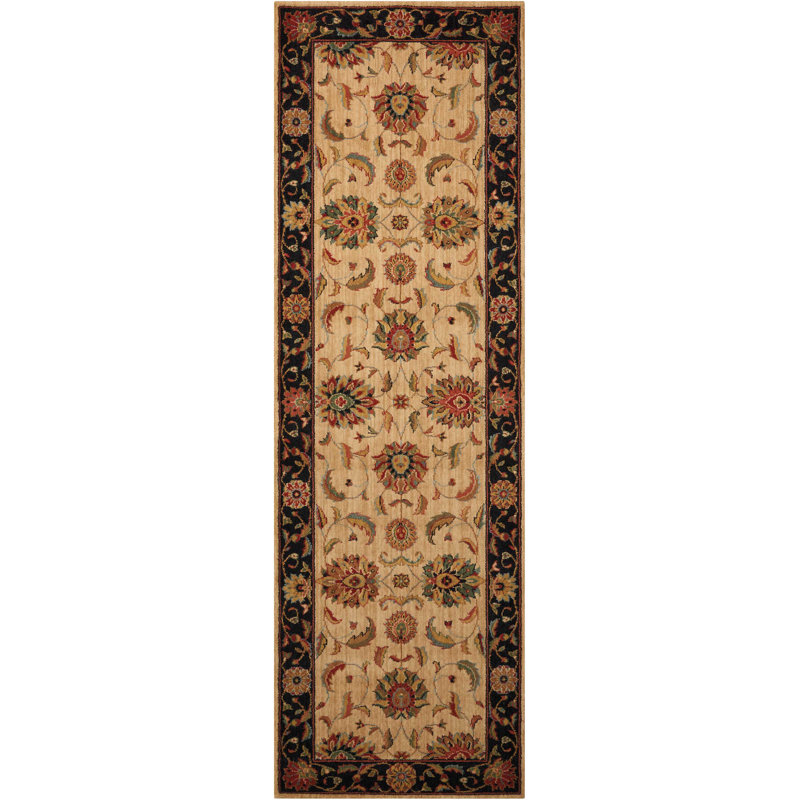Jimena Wool Oriental Indoor Rug, Runner 2'6" x 12'