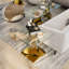 Table de bout en verre 23,6 po