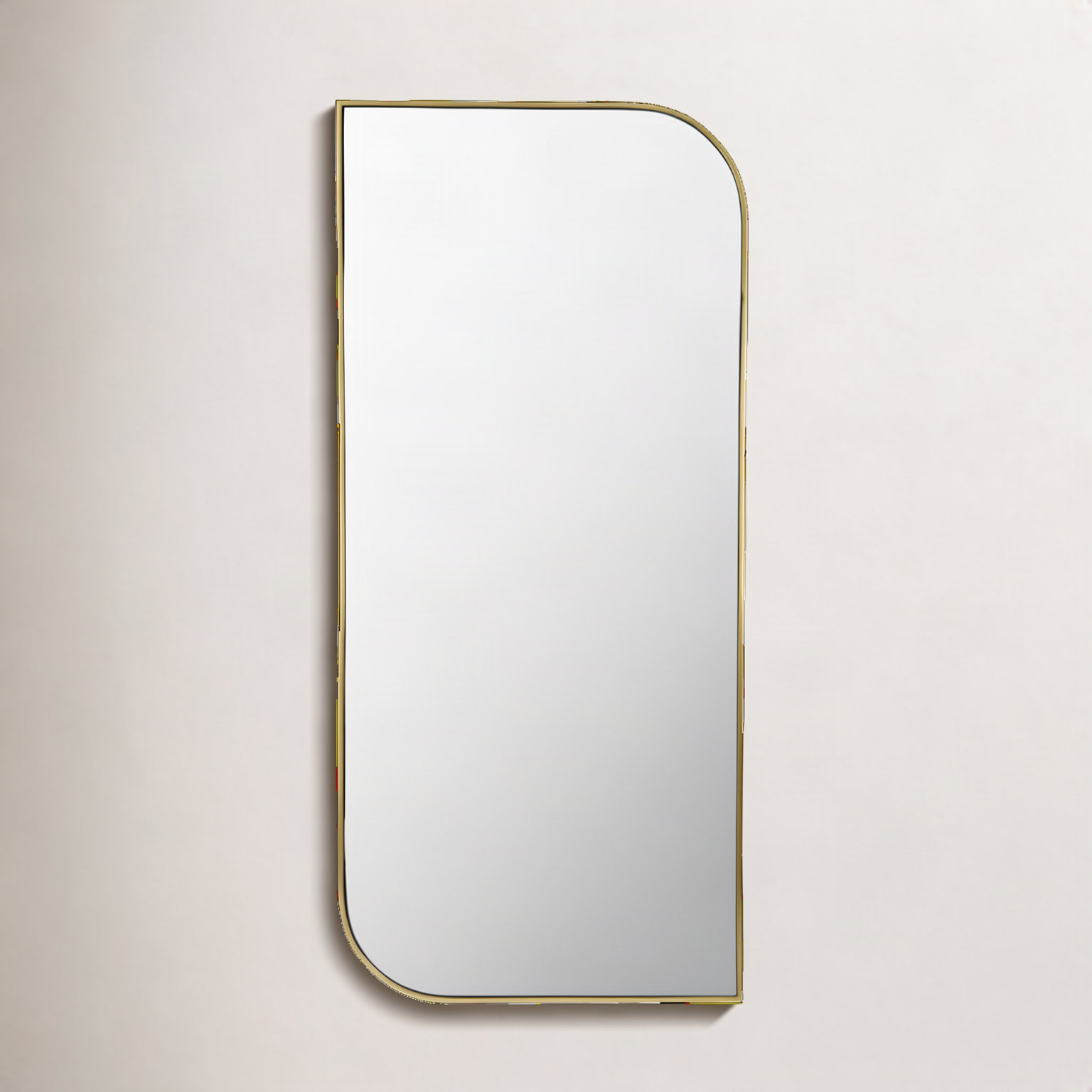 Andra Iron Novelty Mirror, Gold