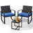 Ferlin 4-Person Outdoor Set – Wicker/Metal/Wood, Waterproof Cushions & UV-Resistant Frame-2017522844