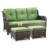Anahit 3-Piece Wicker Outdoor Seating Group with Cushions-275042167