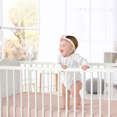 Drap-housse pour lit de bébé Boho Rainbow