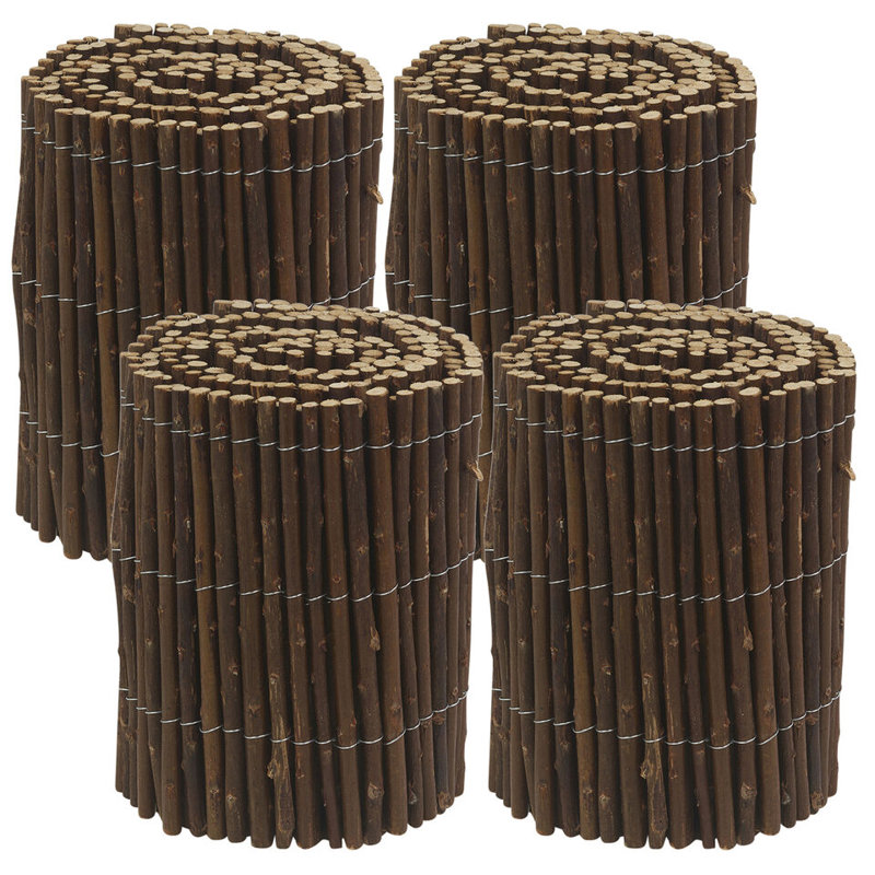 Cloughmills 10cm H x 200cm W Bamboo Lawn Edging
