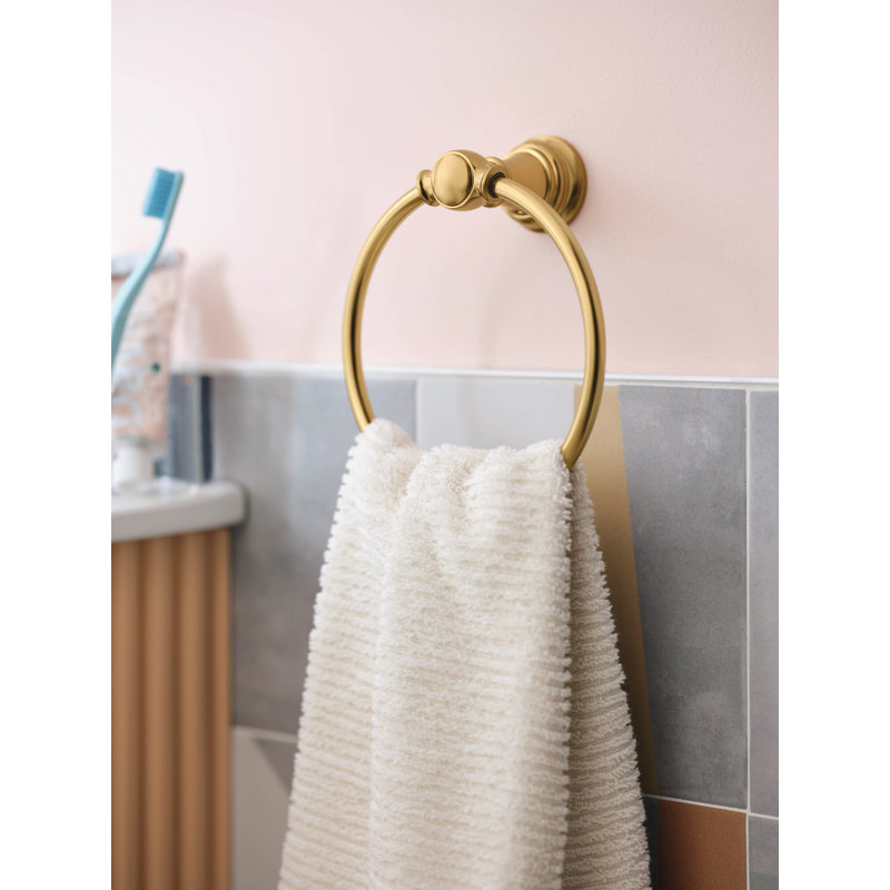 Weymouth Wall Mounted Towel Ring, Chrome