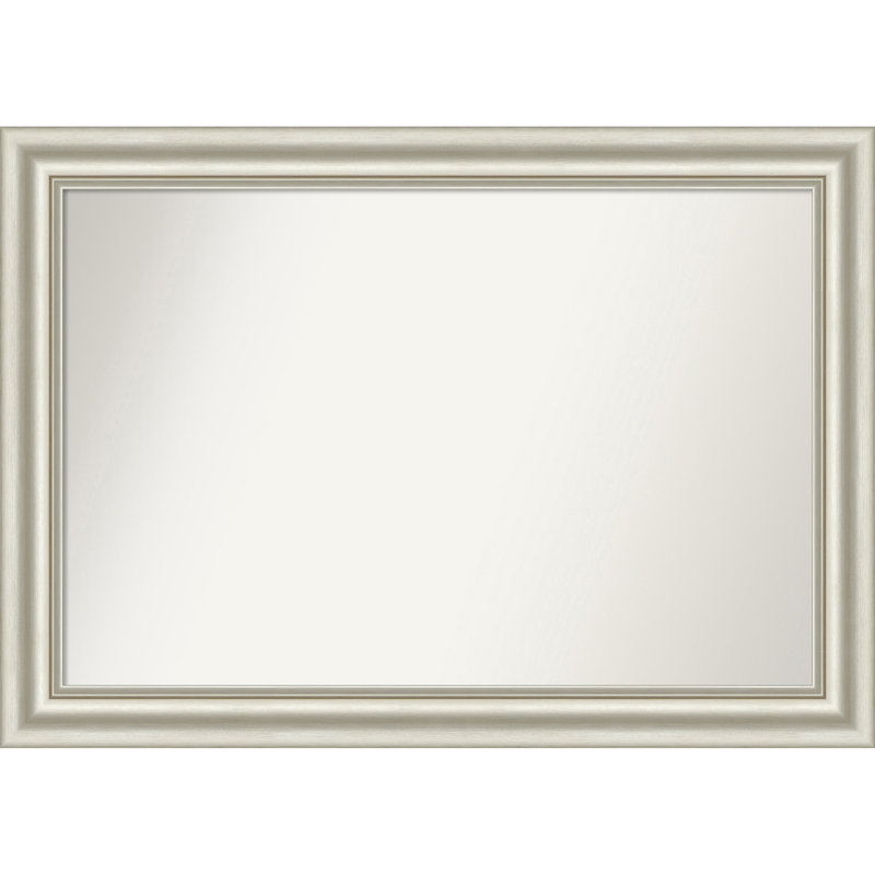 Miroir de salle de bain mural Sophia, 29,5 po x 41,5 po, Argent argent