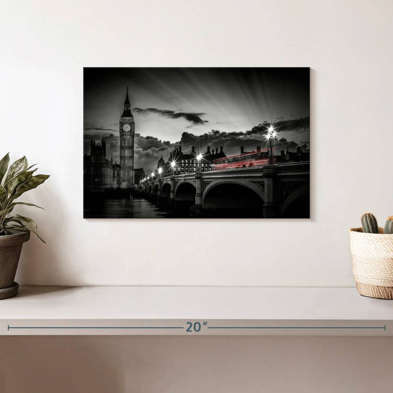 Sireci Westminster Bridge Sunset, 8" H x 12" W