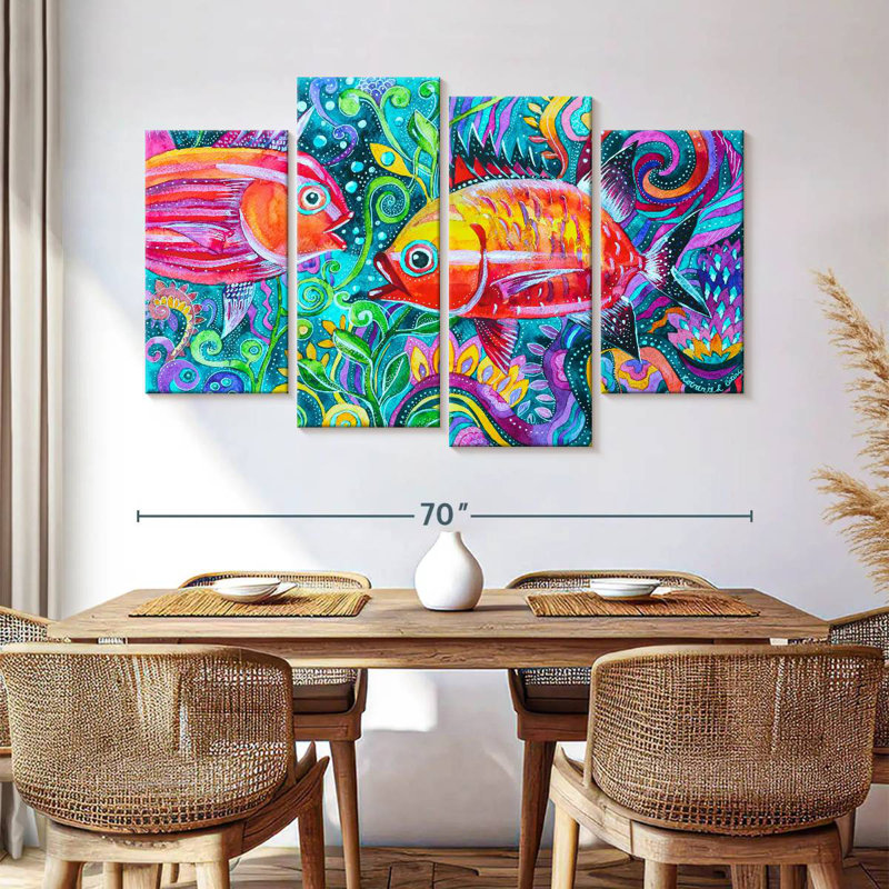 Brampt Underwater Fish, 42" H x 68" W